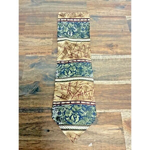 MOSA Vintage Multicolor Sandwashed Silk Tie 56x4